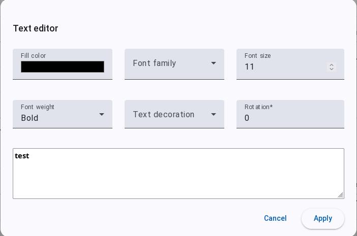 Text Editor 对话框