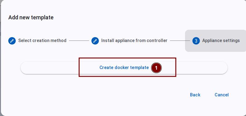 创建 Docker 模板
