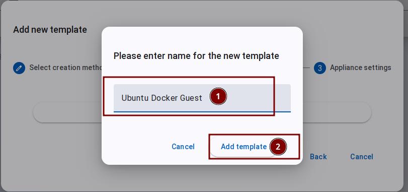 Docker 模板名称